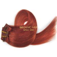 Red hair extensions clip in hairdressers near me #30